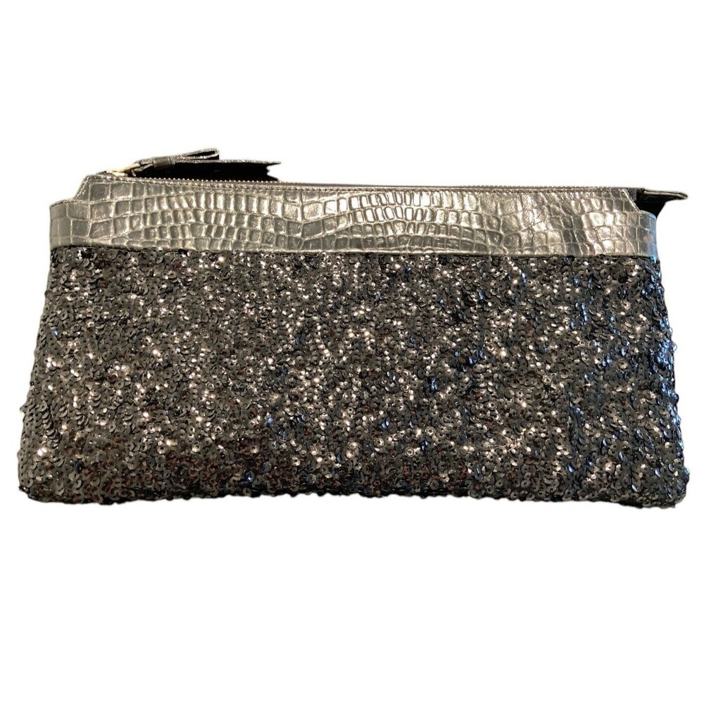Johanna Rubiano Sequin Black‎ Clutch Bag